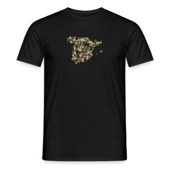 Spanish camouflage - Men's T-Shirt - black - Front - AI Model Male 178 light (178cm)