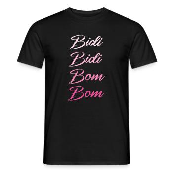 Bidi Bidi Bom Bom - Danse panish - Fiesta espagnole - T-shirt homme - noir - Devant - AI Model Male 178 light (178cm)