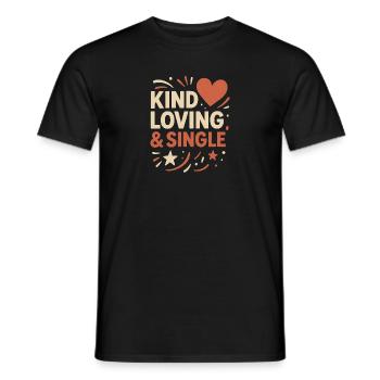 Positive Design for Lonely Hearts - Men's T-Shirt - black - Front - AI Model Male 178 light (178cm)