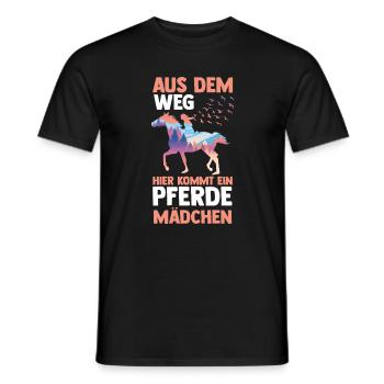 Reiten Pferdeliebhaber Reiterhof Pferde - Männer T-Shirt - Schwarz - Vorne - AI Model Male 178 light (178cm)