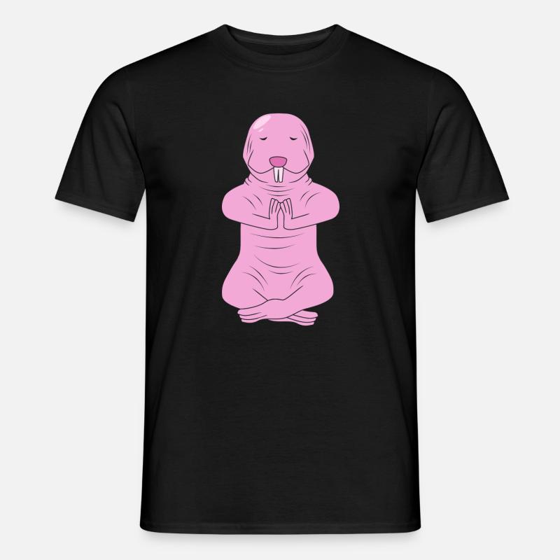 Nacktmull - Männer T-Shirt - Schwarz