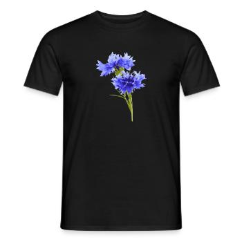 cornflower - Men's T-Shirt - black - Front - AI Model Male 178 light (178cm)