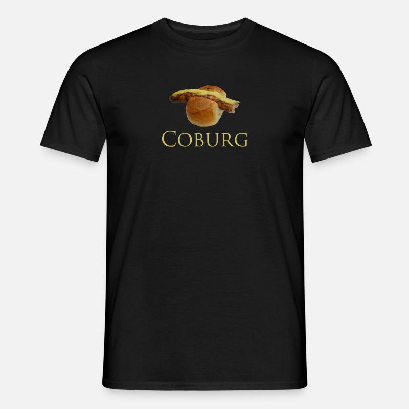 Coburger Bratwurst - Männer T-Shirt - Schwarz