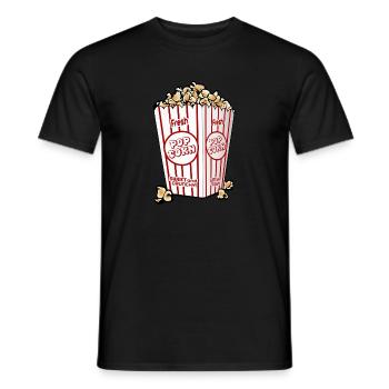 Frisches Popcorn - Männer T-Shirt - Schwarz - Vorne - AI Model Male 178 light (178cm)