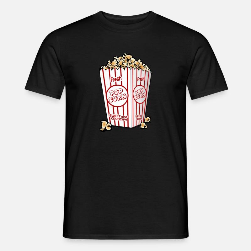 Frisches Popcorn - Männer T-Shirt - Schwarz