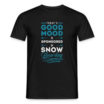 Snowboard Hobby Winterurlaub - Männer T-Shirt - Schwarz - Vorne - AI Model Male 178 light (178cm)