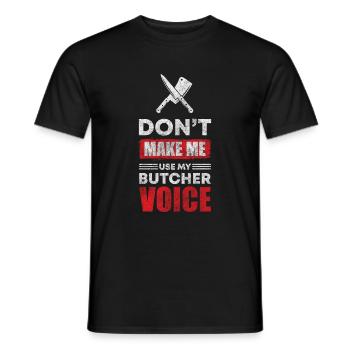 Schlachter Fleischerei Wurst - Männer T-Shirt - Schwarz - Vorne - AI Model Male 178 light (178cm)