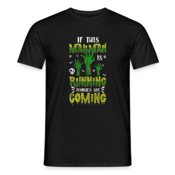 Briefträger Paketdienst Kurier - Männer T-Shirt - Schwarz - Vorne - AI Model Male 178 light (178cm)
