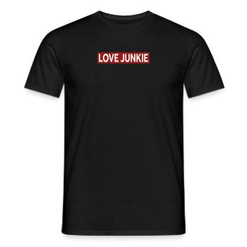 ACCRO DE L’AMOUR - T-shirt homme - noir - Devant - AI Model Male 178 light (178cm)