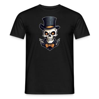 Design d’Halloween effrayant pour la prochaine fête - T-shirt homme - noir - Devant - AI Model Male 178 light (178cm)