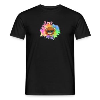 Büffel Rind Ochsen - Männer T-Shirt - Schwarz - Vorne - AI Model Male 178 light (178cm)