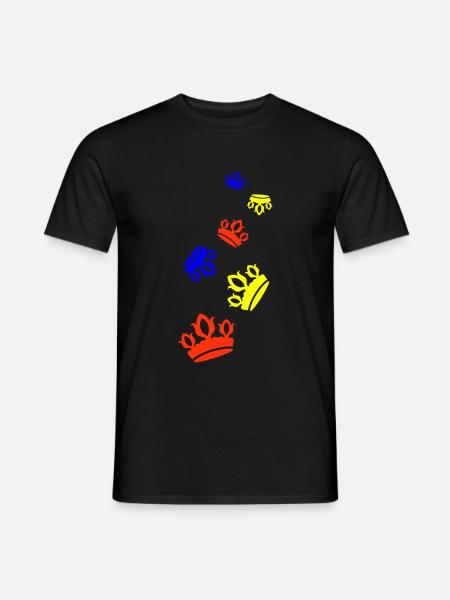 Crown Silhouette - Men's T-Shirt - black