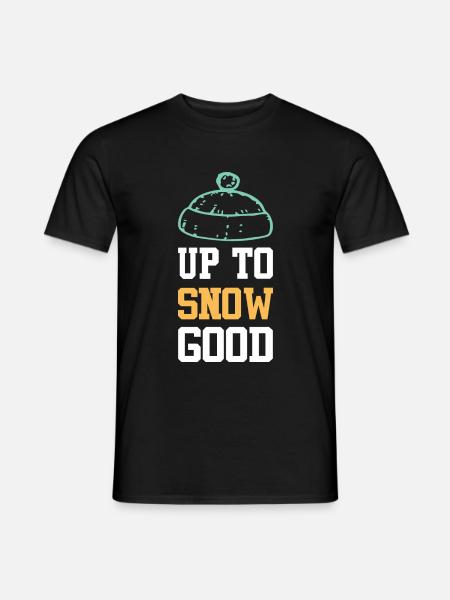 snowboarder spruch - Männer T-Shirt - Schwarz