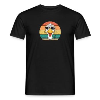 Goose - Men's T-Shirt - black - Front - AI Model Male 178 light (178cm)