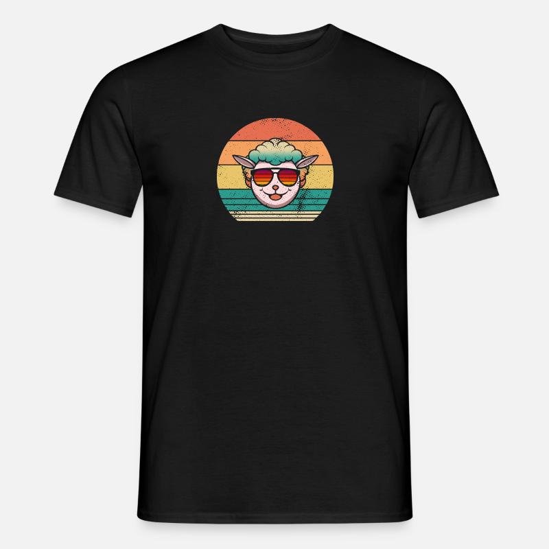 Schäfer Schaf - Männer T-Shirt - Schwarz