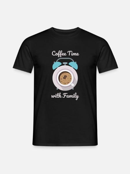 Café en famille - T-shirt homme - noir