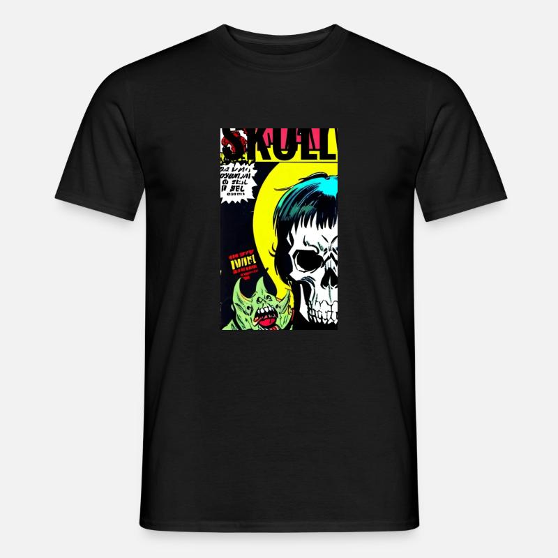 Comic - Männer T-Shirt - Schwarz