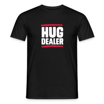 Hug Dealer - Men's T-Shirt - black - Front - AI Model Male 178 light (178cm)