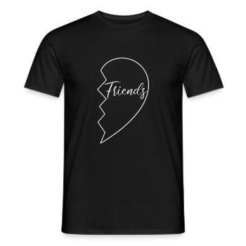 Best Friends - Best Friends Partner Look for Two - Men's T-Shirt - black - Front - AI Model Male 178 light (178cm)