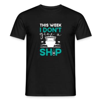 Kreuzfahrt Kreuzfahrtschiff Urlaub Meer - Männer T-Shirt - Schwarz - Vorne - AI Model Male 178 light (178cm)