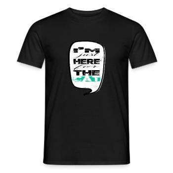 fun anti kitten cat humor valentines day - Männer T-Shirt - Schwarz - Vorne - AI Model Male 178 light (178cm)