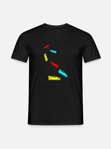 Auto Rennfahrer - Männer T-Shirt - Schwarz