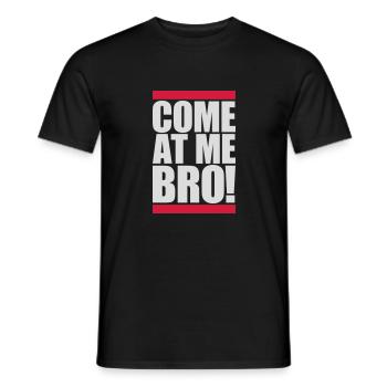 Viens à moi bro - T-shirt homme - noir - Devant - AI Model Male 178 light (178cm)