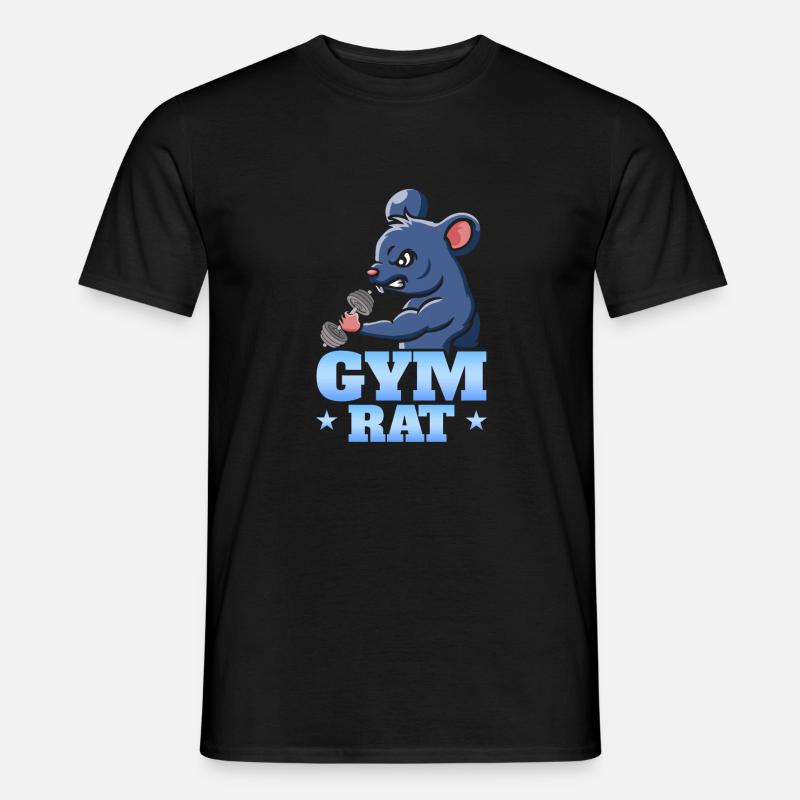 Gym Rat - Männer T-Shirt - Schwarz