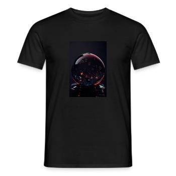 Blasen in einer Blase rot 2 - Männer T-Shirt - Schwarz - Vorne - AI Model Male 178 light (178cm)