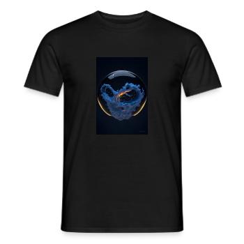 Wolken in einer Blase plasma 3 - Männer T-Shirt - Schwarz - Vorne - AI Model Male 178 light (178cm)