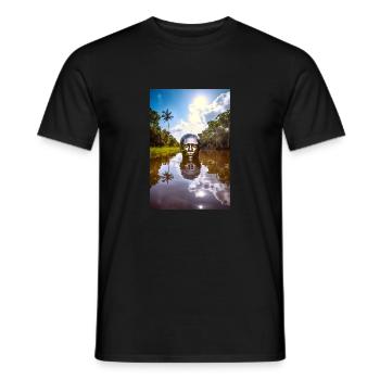 Amazon - Men's T-Shirt - black - Front - AI Model Male 178 light (178cm)