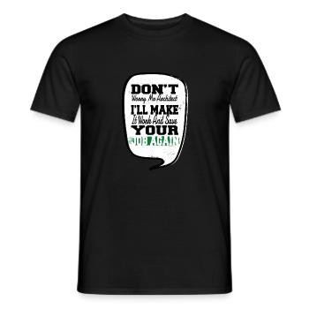 Carpenter Funny Tshirts Union Carpenter - Men's T-Shirt - black - Front - AI Model Male 178 light (178cm)