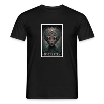 Manipulation Is The Dark Side Of Charism - Men's T-Shirt - black - Front - AI Model Male 178 light (178cm)