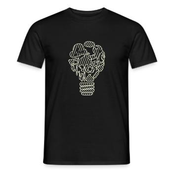 Êtes-vous une lumière? Lumière de bougie sur le gâteau? - T-shirt homme - noir - Devant - AI Model Male 178 light (178cm)