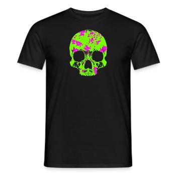 Awesome Skull - Men's T-Shirt - black - Front - AI Model Male 178 light (178cm)