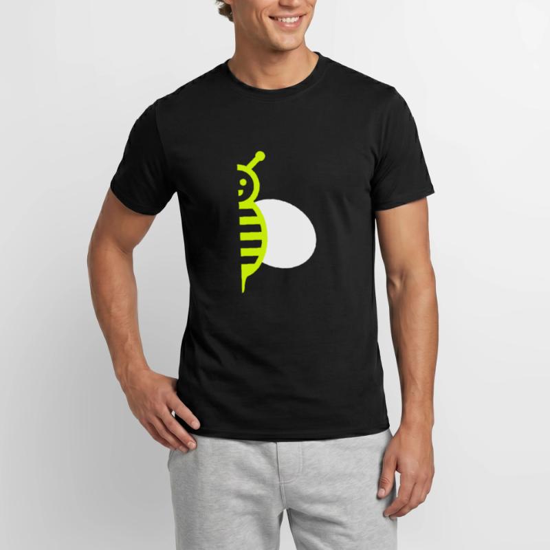 Moitié d’une abeille avec une aile T-shirt homme