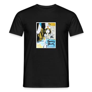 VINTAGE SONIC YOUTH - Men's T-Shirt - black - Front - AI Model Male 178 light (178cm)