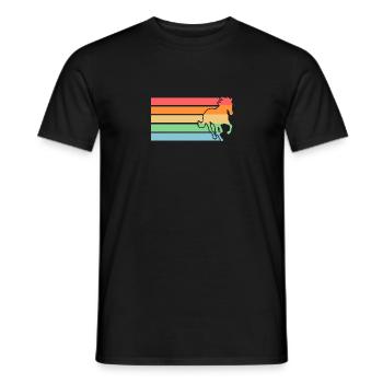 Monter à cheval - T-shirt homme - noir - Devant - AI Model Male 178 light (178cm)