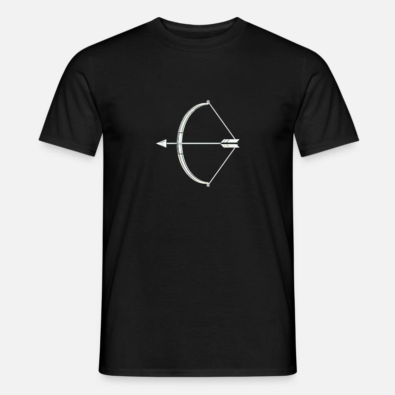 Pfeil und Bogen Bogenschütze - Männer T-Shirt - Schwarz