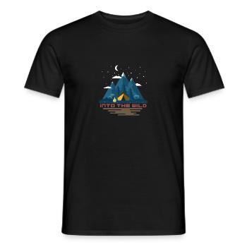 Into the wild - Men's T-Shirt - black - Front - AI Model Male 178 light (178cm)