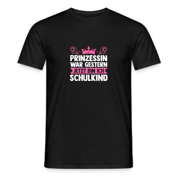 Kindergarten Graduate Princess School Enrollment Schoolchild - Men's T-Shirt - black - Front - AI Model Male 178 light (178cm)