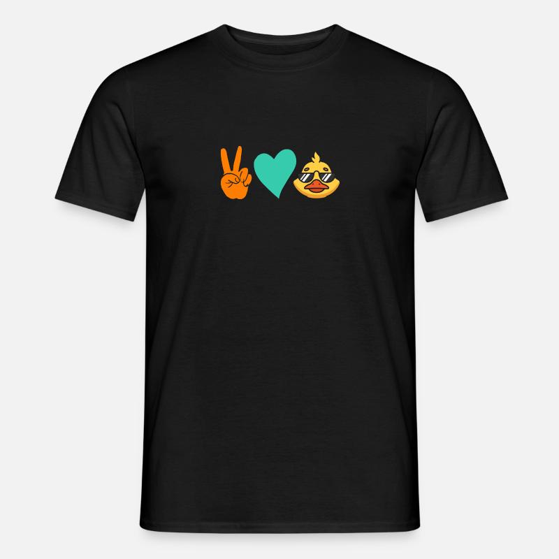 Enten - Männer T-Shirt - Schwarz