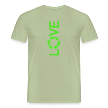 Recycling - Männer T-Shirt - Sage - Vorne - AI Model Male 178 light (178cm)