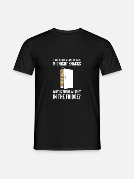 Midnight Snacks. Evening Person Gift - Men's T-Shirt - black