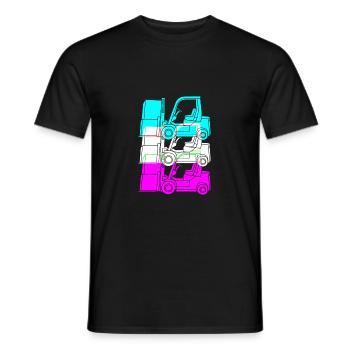 Gabelstaplerfahrer - Männer T-Shirt - Schwarz - Vorne - AI Model Male 178 light (178cm)