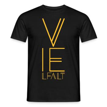variety abstract - Men's T-Shirt - black - Front - AI Model Male 178 light (178cm)