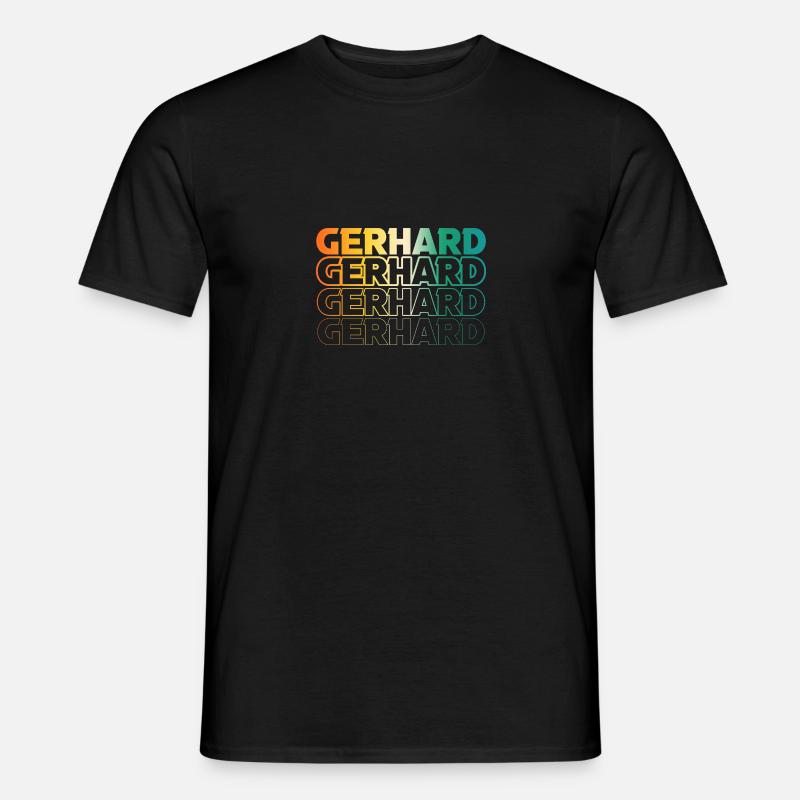 Gerhard - Männer T-Shirt - Schwarz