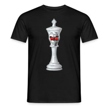 Roi des pièces d'échecs - T-shirt homme - noir - Devant - AI Model Male 178 light (178cm)