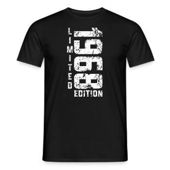 Limited Edition 1968 Retro year of birth 1968 - Men's T-Shirt - black - Front - AI Model Male 178 light (178cm)