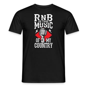 Le R B est la musique de mon pays - T-shirt homme - noir - Devant - AI Model Male 178 light (178cm)